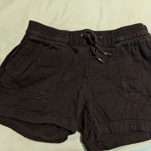 Old navy black medium linen shorts